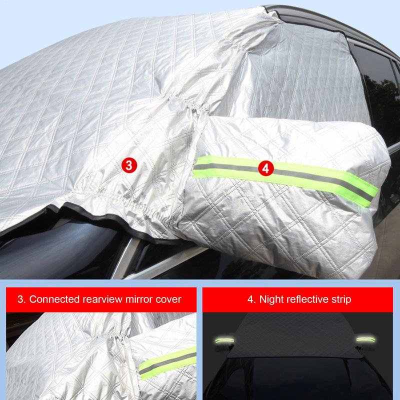 Pokrowiec na przednią szybę na lód i śnieg Folia aluminiowana Pokrowiec na przednią szybę samochodową Pokrowiec na przednią szybę samochodową Osłona przeciwsłoneczna Pokrowce na przednią szybę Śnieg