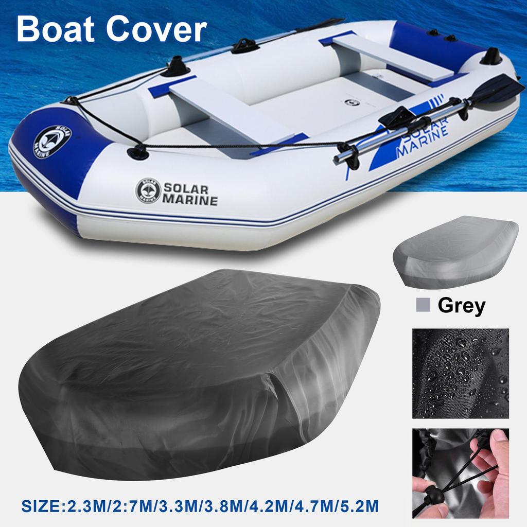 Upgraded 210D Oxford Waterproof Boat Cover for Kayaks and Fishing Boats with UV Protection