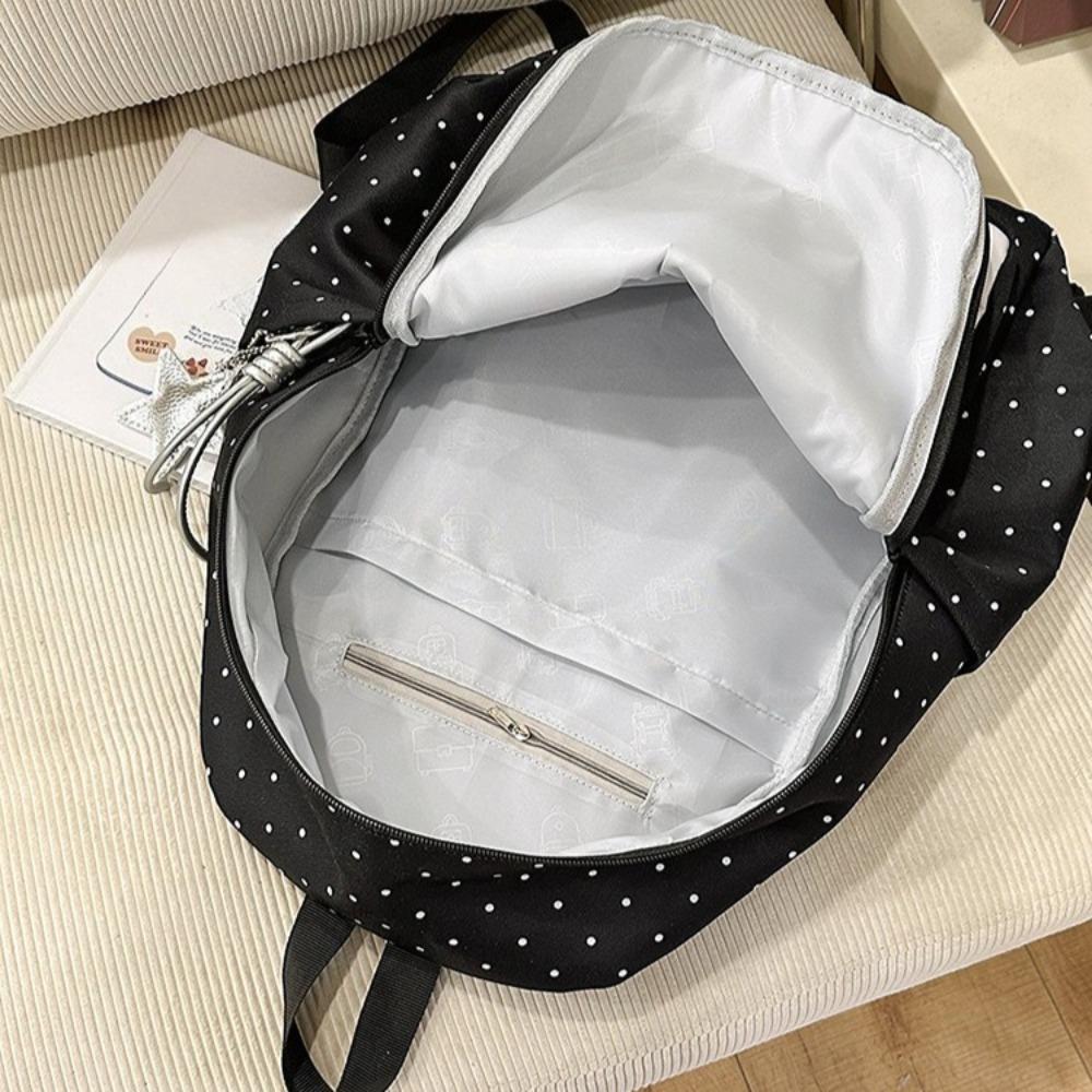 Zaini Personalizzati Piano Donna Stampa Pois Mochila Borsa Grande Capacità alla Moda Semplice Borse Zaino per Donna