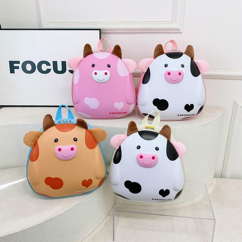 Kids Girl Backpack Pvc Twin Shoulder With Animal Graphic For School And Daycare