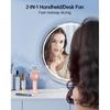 SWEETFULL Mini Portable Fan - Rechargeable Handheld Fan, 3 Speeds Personal Small Hand Gifts for Travel Essentials, Lash, Makeup, Eyelash, Kids,