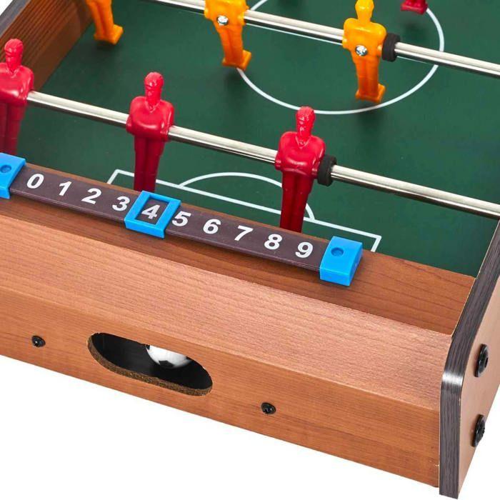 Jeu de table baby foot - mister gadget - marron