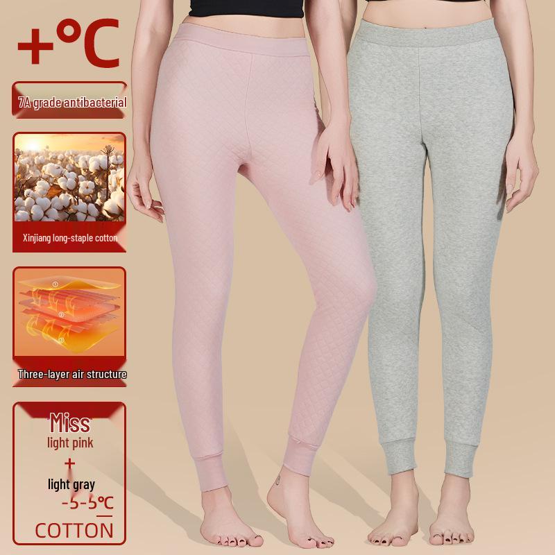 Couple's Winter Warm 100% Cotton Antibacterial Thickened Pants for Autumn and Northeast Winters