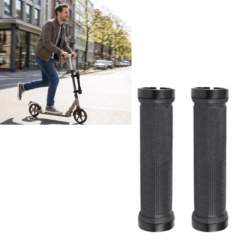 1 Pair Anti-Slip Bike Handlebar Grips Rubber Mountain Bike Handlebar Grip  Mountain Bike чёрный