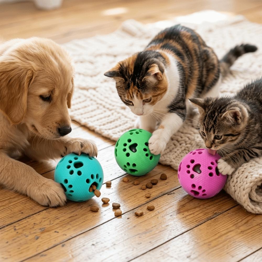 Washable Treat Dispensing Ball Hollow Hollowed Out Dog Molar Toy  Indoor Outdoor Use