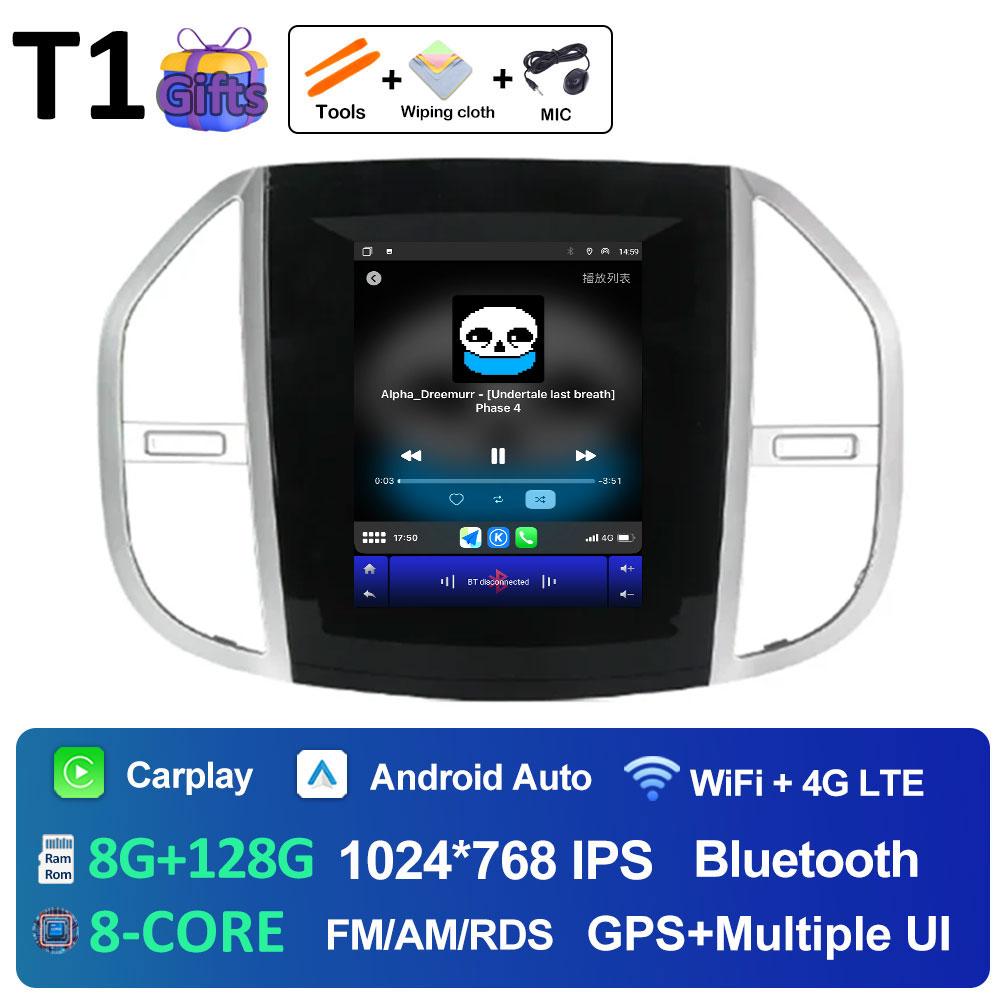 Android 14 Multimedia Video Radio Player For Mercedes Benz Vito 3 2014 2015 2016 2017 2018 2019 2020 Built-in GPS WiFi Rear View