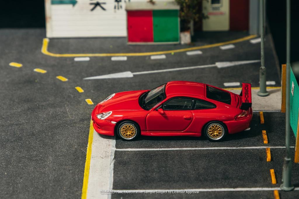 Speedmaster Japan TARMACWORKS Scale Porsche 911 GT3 Red Finished Product 1/64 (type 996) T64G-069-RE