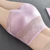 Women Lace Embroidery Flowers Panties Sexy High Waist Butt Lifter Briefs