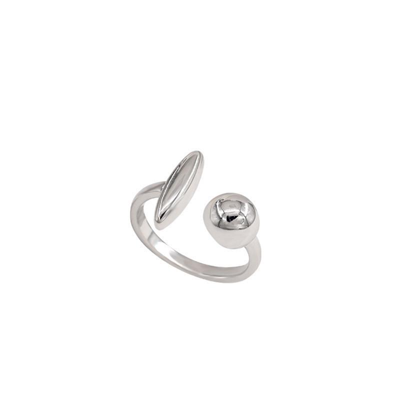 Minimalist Geometric Open Ring Copper Fashionable Adjustable Finger Jewelry Women For