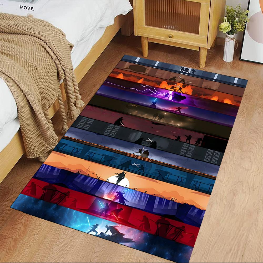 Star Wars Floor Rug Office Rug Perfect for Entryway Living Rooms Bedrooms Dining Room Anti-slip Rug Anime Office Decor