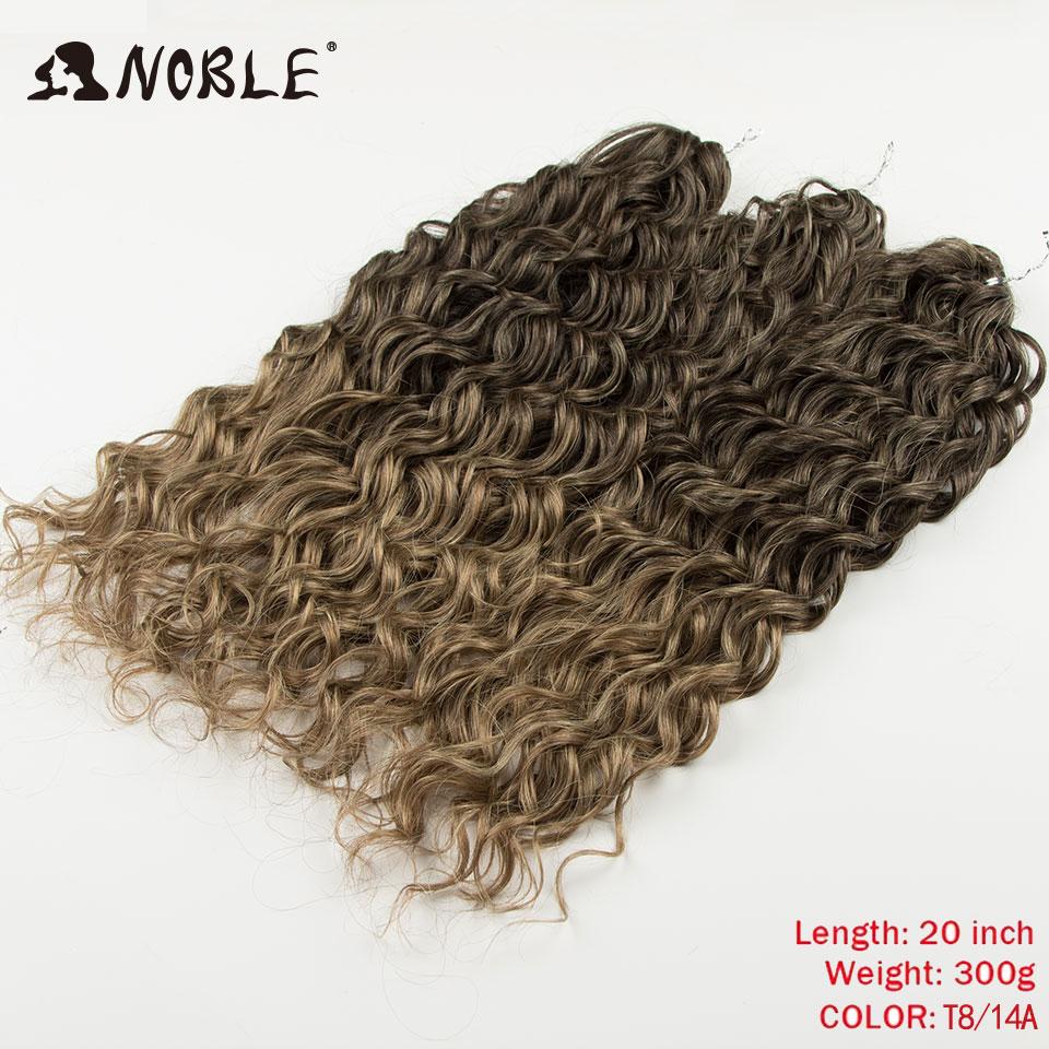 

Noble Deep Wavy Twist Crochet Hair Synthetic Afro Curly Hair Crochet Braids High Temperature Fiber Braiding Hair Extensions (as the picture,20 inch-50cm)