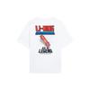 Li Ning X MARVEL T Shirts Unisex White Crew Neck Moderate Straight Fit AHSSB91-3