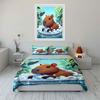 Capybara in bubble bath. Bedding sets Duvet cover sets Duvet covers Pillowcases(1 * Duvet Cover 2 * Pillowcases without duvet insert)