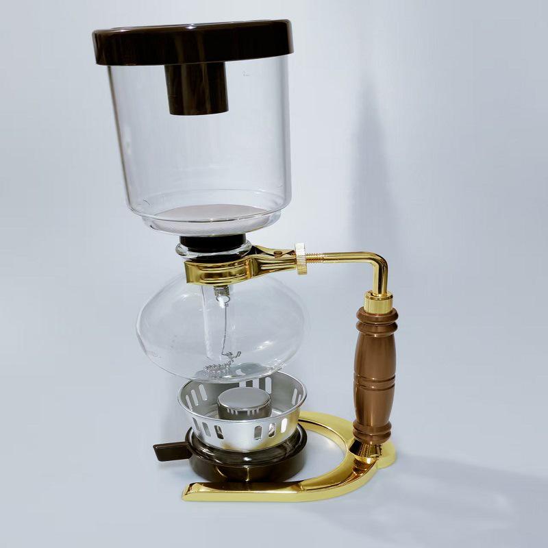 Household Glass Siphon Coffee Maker Set - 3 & 5 Serving Options