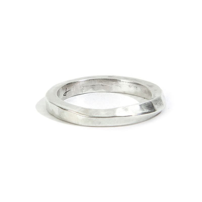 SEWNSWEN SEWN SWEN SILVER HAMMERED TWIST RING