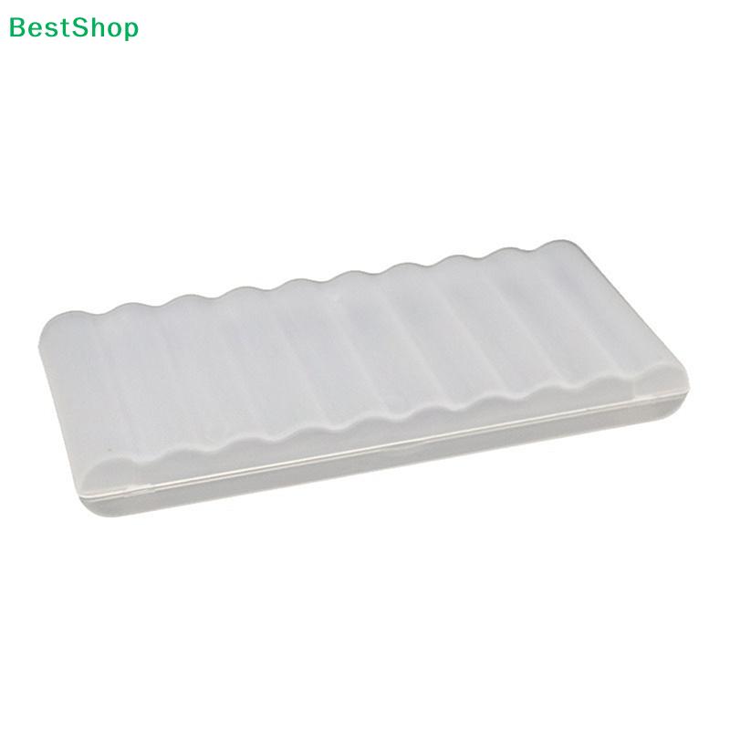 10 Slots Transparent Plastic Battery Storage Box Hard Container Holder Case For AAA/AA Battery Organizer Accessories