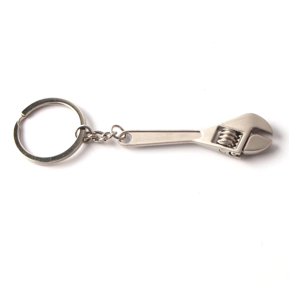 KeyRing Jewelry Gift Keyfob Tools Wrench Keychain Spanner Key Chain Simulation Spanner Car Key Ring