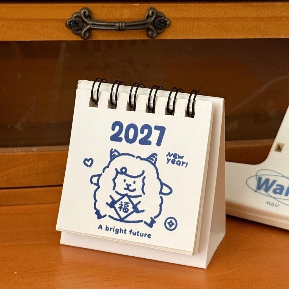 Animal Puppy 2027 Flip Calendar Portable Design Pocket Calendar Gift Giving