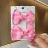 2Pcs/lot Baby Solid Hair Bows Hair Clips Ribbon Bow Hairpin for Girl Cheer Bowknot Barrettes Children Headwear Hair Accessories