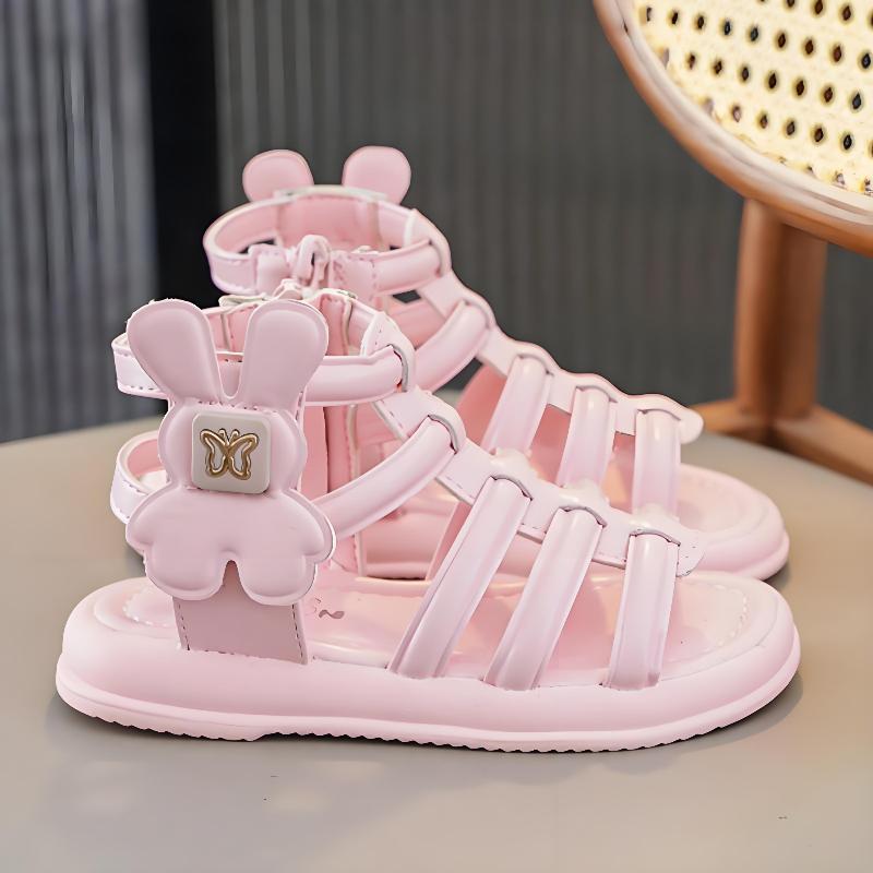 Western style sandals children's Roman shoes soft sole open toe little girl princess shoes