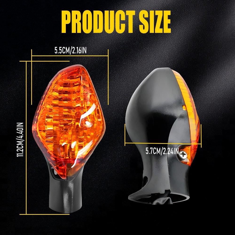 2X Front/Rear Turn Signal Lights For Honda NC700S NC700X DCT 2012-2017 Amber
