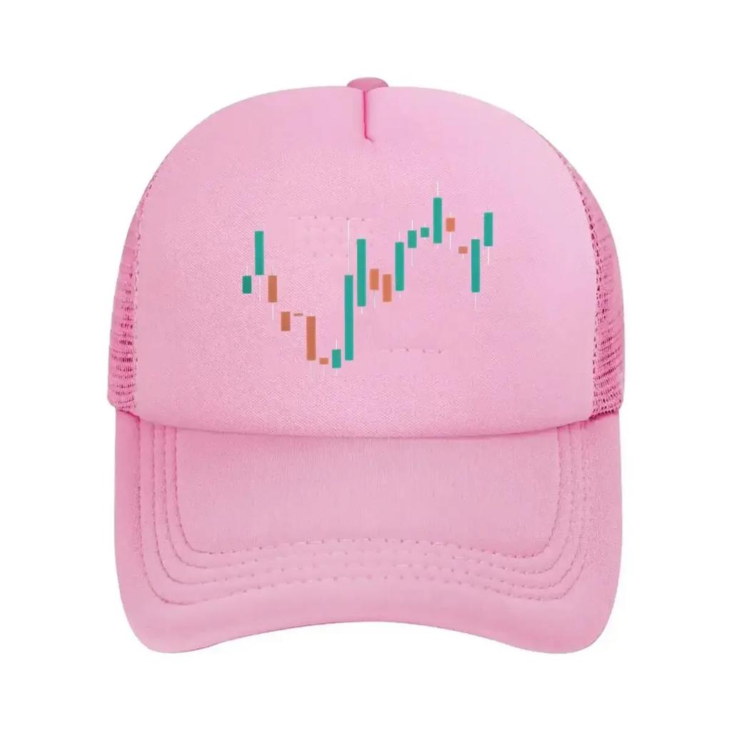 Börsenkurs Finanzen Inspiriertes Markttrend-Design Netz-Baseballkappe