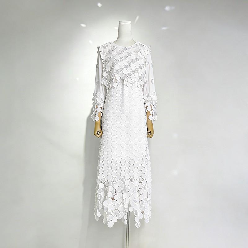 

Personalized Casual Style Two-piece Women s Round Collar Long-sleeve Shirt Skirt Tassel Set one size білий