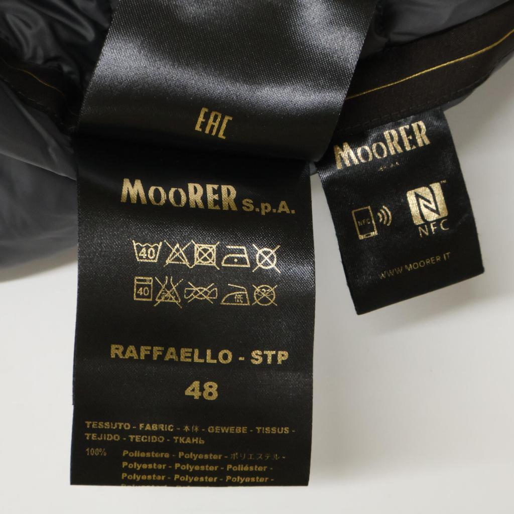 MOORER [Good condition/Domestic regular] RAFFAELLO-STP Hooded/Front flap down jacket Jacket 48 NavyUsed