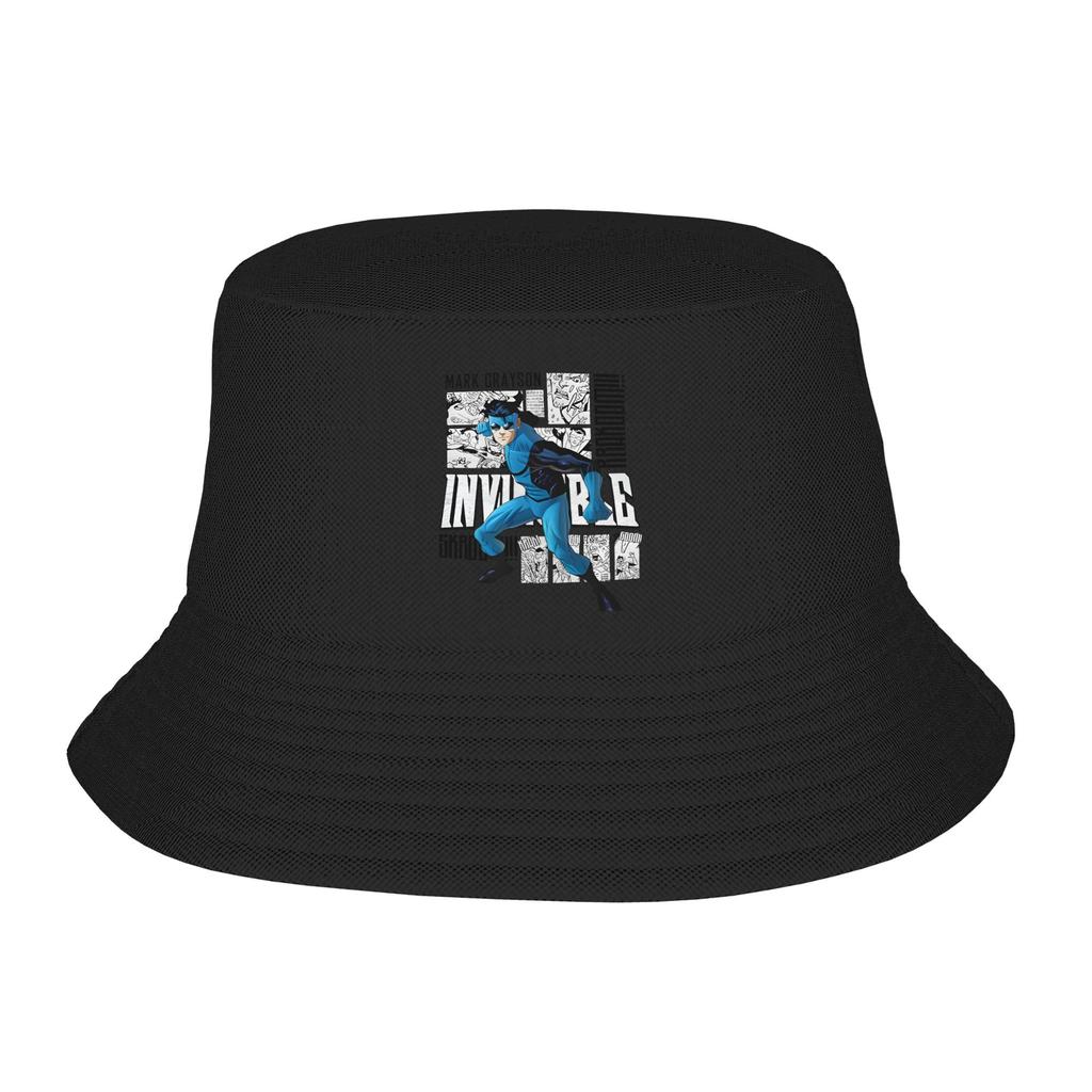 Invincible Cartoon Bucket Hat for Unisex Summer Travel  Sun Hats Harajuku UV Protection for FisherUnisex Cap Bob Hat