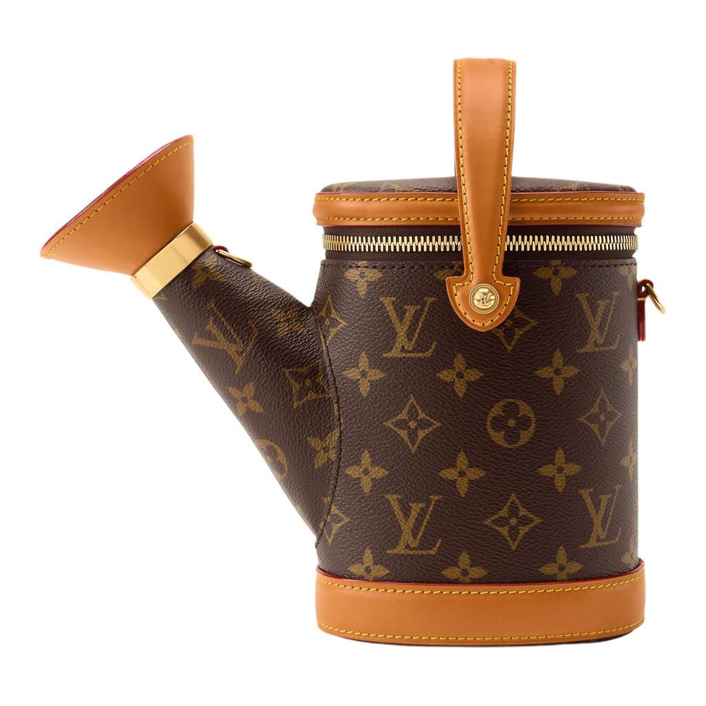 Louis Vuitton Monogram Coated Canvas With Cow Leather Shoulder Bag, Crossbody Bag, Handbag Women's Brown M27563