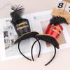 Mini Zylinder Federkappe Stirnband Zirkusdirektor Haarreif Cosplay Kostüm Haarreifen Kinder Erwachsene Haaraccessoires
