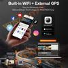 UHD 4K Dash Cam 3 Lens Driving Recorder Car DVR 1080P Rear Lens Camera Built-In WiFi GPS 24-Hour Parking Monitoring Black Box