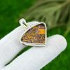 Anniversary Gift For Her Natural Mariam Jasper Gemstone Pendant 925 Silver