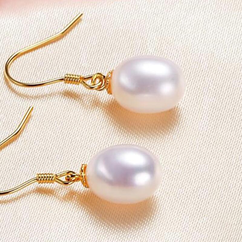 Earhook Women's Fashion Temperament Freshwater Pearl Earrings Simple and Elegant Earrings