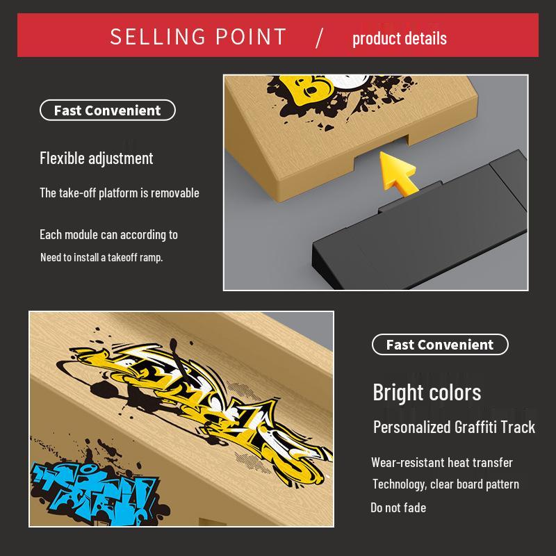 Fingertip Fingerboard Skatepark Set: Creative Scene Props for Kids