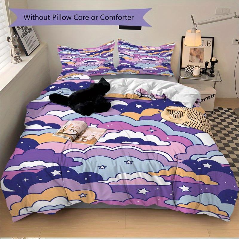 3pcs Cloudscape Bedding Set, Ideal for Home Use, Suitable for Bedroom Decor (1*Duvet Cover + 1/2*Pillowcases, No Core) Yy250821224
