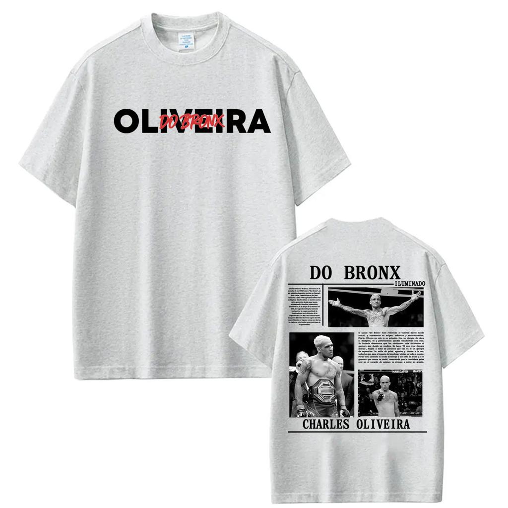 Limited Do Bronx Charles Oliveira Graphic T Shirt Unisex Women Harajuku Vintage Gothic T-shirts Casual Cotton Short Sleeve T Shirts