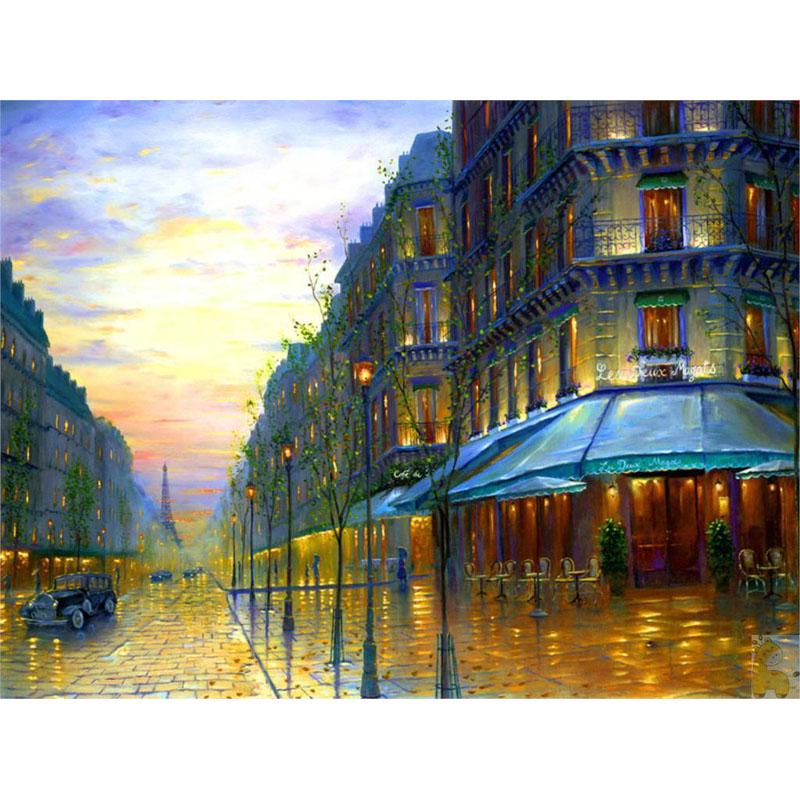 

алмазна картина кристал алмазна вишивка міська вул 20X30CM