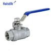 HSDIC 304 Stainless Steel Manual Two-Piece Ball Valve, Internal Thread