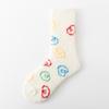 5/10 Pairs Casual Coral Fleece Socks for Women with Fresh and Colorful Dot Patterns Winter Warmth Postpartum Socks Fleece Sleep Socks for Home Use