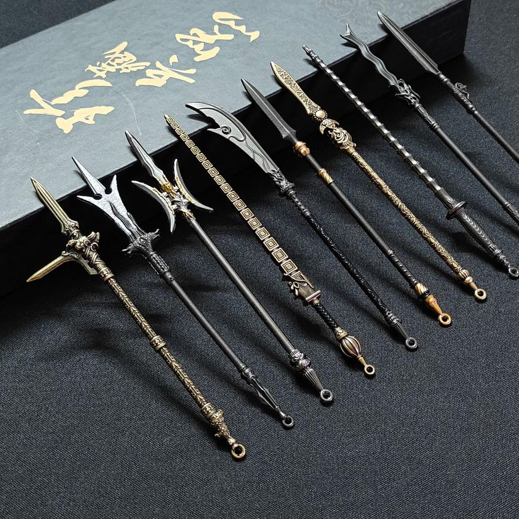 12cm Ancient Weapon Model Metal Spear Ornament