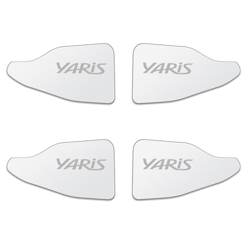 

for Toyota Yaris sticker 4pcs Car Door Handle Ornament Car Styling Stainless Steel Auto interior Accessories