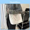 Trendy Canvas Tote Bag Versatile Crossbody Purse Elegant Handheld Design