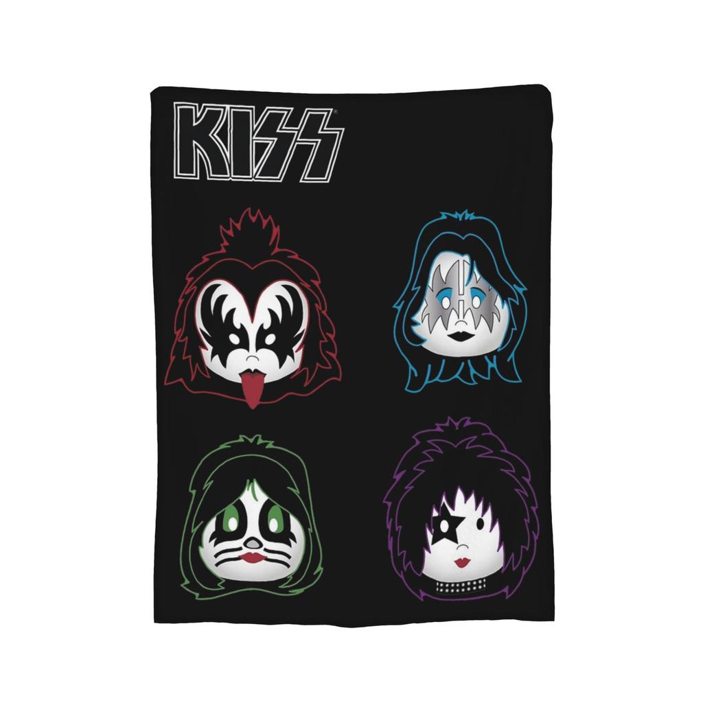 K-Kiss Band Blankets Fleece Decoration   Multifunction Ultra-Soft Throw Blanket for Sofa Outdoor Bedding Throws