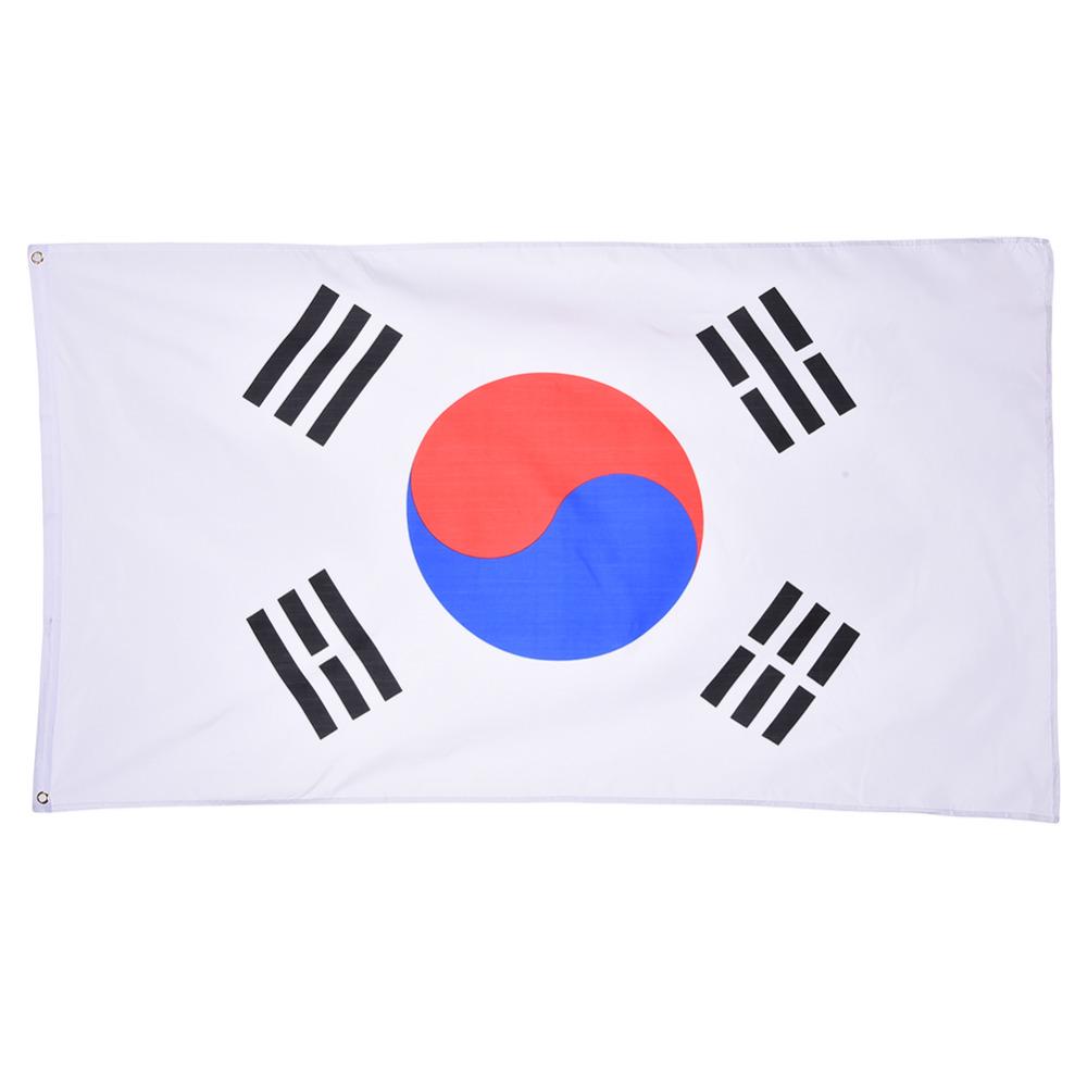 Bandiera Corea del Sud 90*150cm Stendardo in Poliestere per Festival Decorazione Casa