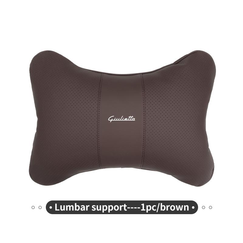 Car Headrest Neck Pillow Lumbar Support Cushion Interior Accessories For Alfa Romeo GT Stelvio F1 Brera Volante Tonale Gloria