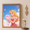 Diamond Art Painting Kit 5D Aurora Heart Diamond Painting Dot Art Kit Home Wall Decor