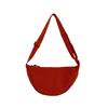 New student portable shoulder bag women go out for leisure travel light messenger bag solid color simple dumpling bag