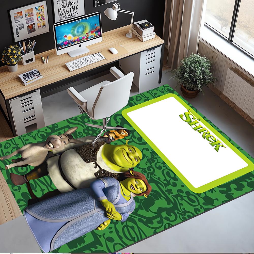 Shrek Bedruckter Teppich, Teppich, für Bürostuhl Wohnzimmer Schlafzimmer Küchenraum Dekor Geschenke.