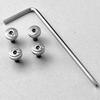 4Pieces 1911 Grips Screws with tool CNC Stainless Steel T8 Plum Screw black 1911 Grips Nail